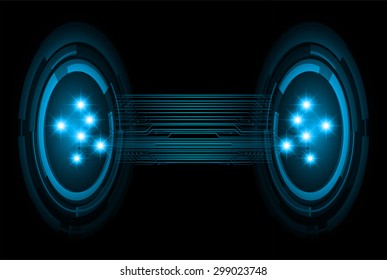 dark blue color Light Abstract Technology background for computer graphic website internet and business. circuit. illustration.digital.infographics. binary code. www. vector.motion move blur.
