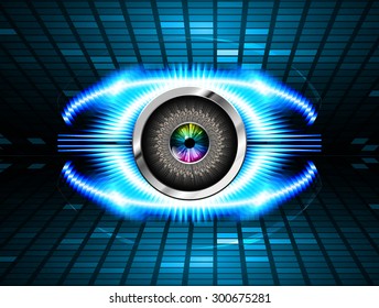 dark blue color Light Abstract Technology background for computer graphic website internet and business. circuit. illustration. infographics. binary code.www.vector.motion move blur.eye.