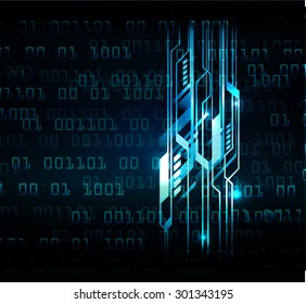 dark blue color Light Abstract Technology background for computer graphic website internet web. circuit. illustration.infographics. binary code background. www. vector. Spark.motion move blur.one zero