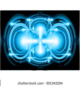 dark blue color Light Abstract Technology background for computer graphic website internet web. circuit. illustration. infographics. binary code background. www. vector. Spark. motion move blur.