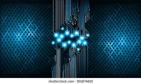 dark blue color Light Abstract Technology background for computer graphic website internet and business. circuit. illustration. infographics. binary code.www.vector.motion move blur. one zero.Spark
