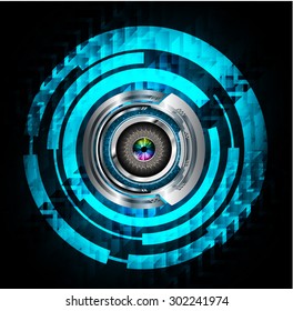 dark blue color Light Abstract Technology background for computer graphic website internet and business. circuit. vector illustration. abstract digital . silver. infographics. eye.