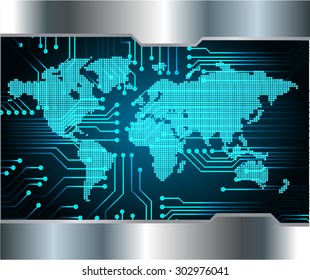 dark blue color Light Abstract Technology background for computer graphic website internet and business.circuit.illustration.digital.infographics.binary code. www.vector.motion move blur. World map
