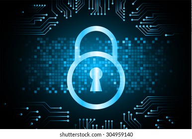 dunkelblaue Farbe hellabstrakter Technologie Hintergrund für Computer-Grafik Website Internet und Business. Stromkreis. Vektorgrafik. Infografiken. Bewegung bewegen unscharf.neon. Schloss, Schlüssel, Schloss