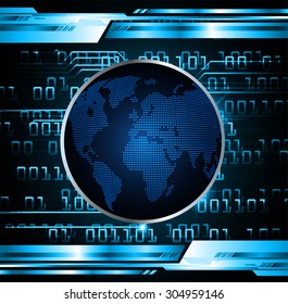 dark blue color Light Abstract Technology background for computer graphic website internet and business.circuit.vector illustration. abstract digital. infographics. motion move blur.World map
