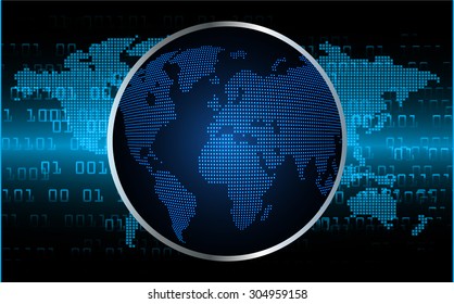 dark blue color Light Abstract Technology background for computer graphic website internet and business.circuit.vector illustration. abstract digital. infographics. motion move blur.World map