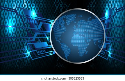 dark blue color Light Abstract Technology background for computer graphic website internet and business.circuit.vector illustration. abstract digital. infographics. motion move blur.World map