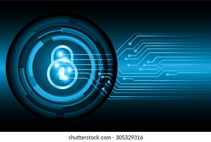 dark blue color Light Abstract Technology background for computer graphic website internet and business. circuit. vector illustration. infographics. motion move blur.neon. lock, key, Padlock