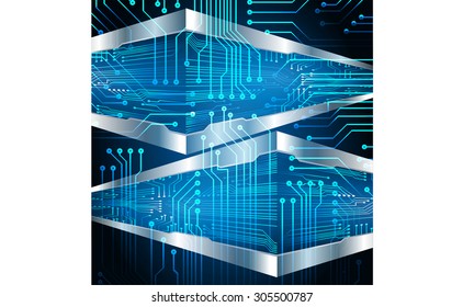 dark blue color Light Abstract Technology background for computer graphic website internet and business. circuit. illustration. digital. infographics. binary code. www. vector.motion move blur.