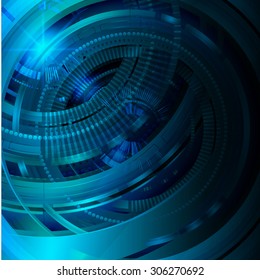 dark blue color Light Abstract Technology background for computer graphic website internet and business.circuit.vector illustration. abstract digital. infographics. motion move blur.neon. Gear.