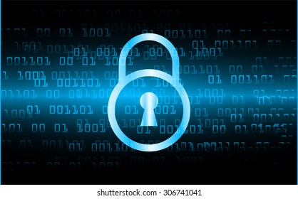 dark blue color Light Abstract Technology background for computer graphic website internet and business. circuit. vector illustration. infographics. motion move blur.neon. lock, key, Padlock.zero one