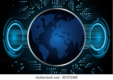 dark blue color Light Abstract Technology background for computer graphic website internet and business.circuit.vector illustration. abstract digital. infographics. motion move blur.World map