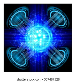 dark blue color Light Abstract Technology background for computer graphic website internet and business.circuit. vector illustration. abstract digital. infographics. motion move blur.neon.