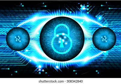 dark blue color Light Abstract Technology background for computer graphic website internet and business. circuit. vector illustration. infographics. motion move blur.neon. lock, key, Padlock