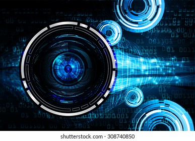 dark blue color Light Abstract Technology background for computer graphic website internet business. illustration. infographics.binary code background. www.vector.Spark. motion move blur.zero one.eye.