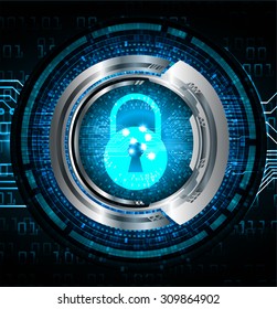 dark blue color Light Abstract Technology background for computer graphic website internet and business. circuit. vector illustration. infographics. motion move blur.neon. lock, key, Padlock