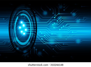 dark blue color Light Abstract Technology background for computer graphic website internet and business. circuit. illustration. digital. infographics. binary code background. www. vector. eye