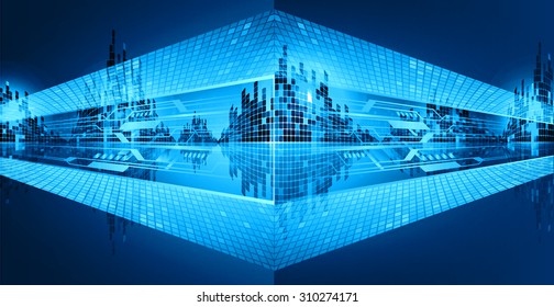 dark blue color Light Abstract Technology background for computer graphic website internet and business. circuit. illustration. digital. infographics. binary code background. www. vector.
