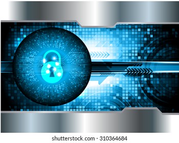 dark blue color Light Abstract Technology background for computer graphic website internet and business. circuit. vector illustration. infographics. motion move blur.neon. lock, key, Padlock