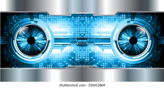 dark blue color Light Abstract Technology background for computer graphic website internet and business. circuit. vector illustration. infographics. motion move blur.neon. silver. eye