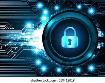 dark blue color Light Abstract Technology background for computer graphic website internet and business. circuit. vector illustration. infographics. motion move blur.neon. lock, key, Padlock