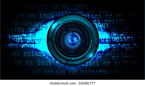 dark blue color Light Abstract Technology background for computer graphic website internet and business. circuit. illustration. digital. infographics. binary code background. www. vector. eye