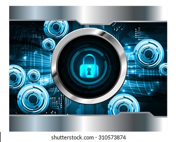 dark blue color Light Abstract Technology background for computer graphic website internet and business. circuit. vector illustration. infographics. motion move blur.neon. lock, key, Padlock