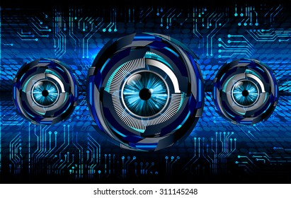 dark blue color Light Abstract Technology background for computer graphic website internet and business. circuit. vector illustration. infographics. motion move blur.neon. eye. eyeball