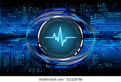 Dark blue color Light Abstract Technology background for computer graphic website internet and business. circuit. vector illustration. infographics. motion move blur.neon. pulse heart. wave