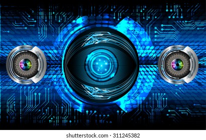dark blue color Light Abstract Technology background for computer graphic website internet and business. circuit. vector illustration. infographics. motion move blur.neon. eye. eyeball