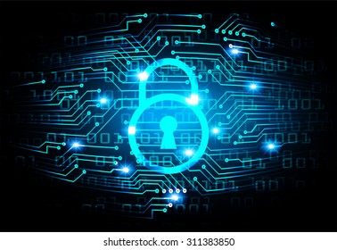 dark blue color Light Abstract Technology background for computer graphic website internet and business. circuit. vector illustration. infographics. motion move blur.neon. lock, key, Padlock