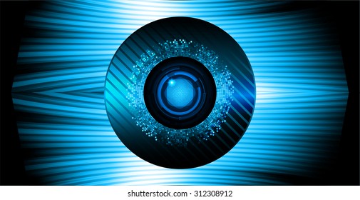Dark blue color Light Abstract Technology background for computer graphic website internet and business. circuit. vector illustration. infographics. motion move blur.neon. pulse heart. wave. eye