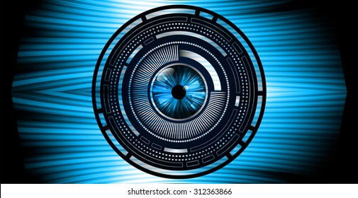 Dark blue color Light Abstract Technology background for computer graphic website internet and business. circuit. vector illustration. infographics. motion move blur.neon. pulse heart. wave. eye