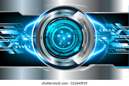 dark blue color Light Abstract Technology background for computer graphic website internet and business. circuit. vector illustration. infographics. motion move blur.neon. silver. eye. eyeball.