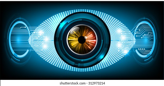 Dark blue color Light Abstract Technology background for computer graphic website internet and business. circuit. vector illustration. infographics. motion move blur.neon. pulse heart. wave. eye