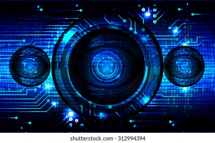 Dark blue color Light Abstract Technology background for computer graphic website internet and business. circuit. vector illustration. infographics. motion move blur.neon. pulse heart. pixel. eye