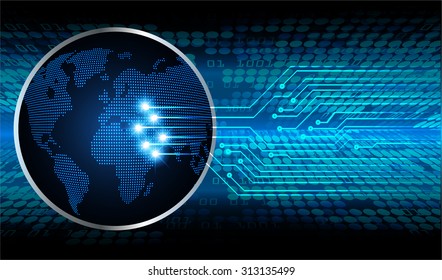 Dark blue color Light Abstract Technology background for computer graphic website internet and business. circuit. vector illustration. infographics. motion move blur.neon. World Map, Global
