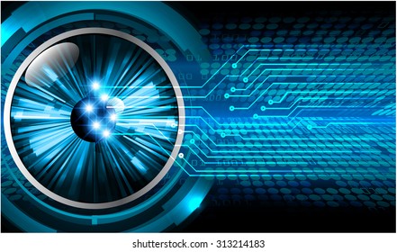 Dark blue color Light Abstract Technology background for computer graphic website internet and business. circuit. vector illustration. infographics. motion move blur.neon. pixel. eye