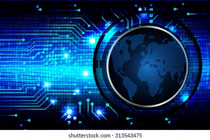 Dark blue color Light Abstract Technology background for computer graphic website internet and business. circuit. vector illustration. infographics. motion move blur.neon. World Map, Global