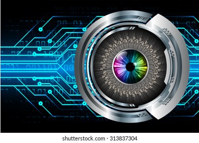 Dark blue color Light Abstract Technology background for computer graphic website internet and business. circuit. vector illustration. infographics. motion move blur.neon. pixel. eye