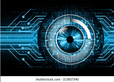 Dark blue color Light Abstract Technology background for computer graphic website internet and business. circuit. vector illustration. infographics. motion move blur.neon. pixel. eye