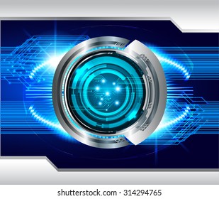 Dark blue color Light Abstract Technology background for computer graphic website internet and business. circuit. vector illustration. infographics. motion move blur.neon. pixel. eye. silver