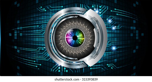 Dark blue color Light Abstract Technology background for computer graphic website internet and business. circuit. vector illustration. infographics. motion move blur.neon. pixel. eye