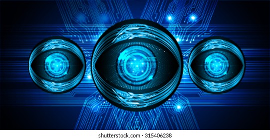 Dark blue color Light Abstract Technology background for computer graphic website internet and business. circuit. vector illustration. infographics. motion move blur.neon. pixel. eye.