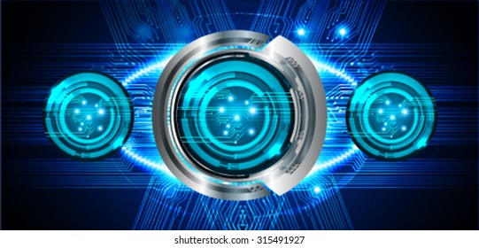 Dark blue color Light Abstract Technology background for computer graphic website internet and business. circuit. vector illustration. infographics. motion move blur.neon. pixel. eye.