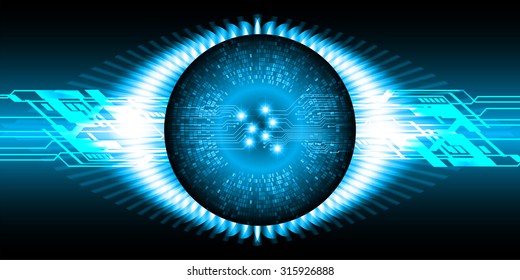 Dark blue color Light Abstract Technology background for computer graphic website internet and business. circuit. vector illustration. infographics. motion move blur.neon. pixel. eye.