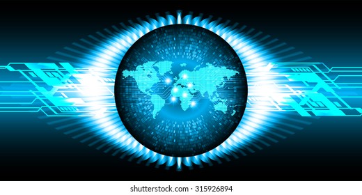 Dark blue color Light Abstract Technology background for computer graphic website internet and business. circuit. vector illustration. infographics. motion move blur.neon. World Map, Global