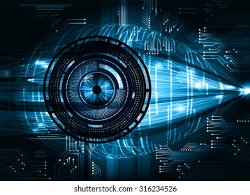 Dark blue color Light Abstract Technology background for computer graphic website internet and business. circuit. vector illustration. infographics. motion move blur.neon. pixel. eye