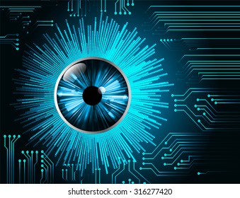 Dark blue color Light Abstract Technology background for computer graphic website internet and business. circuit. vector illustration. infographics. motion move blur.neon. pixel. eye