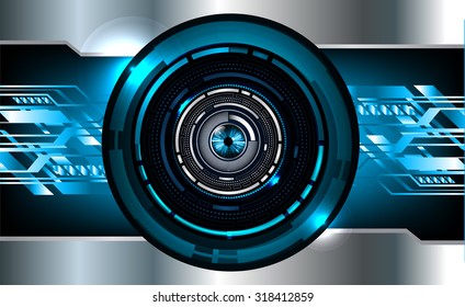 Dark blue color Light Abstract Technology background for computer graphic website internet and business. circuit. vector illustration. infographics. motion move blur.neon. pixel. eye
